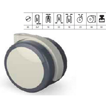 Ruota gir.serie 5920 R9006 mm 65