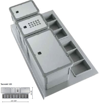 Portarif.TECNOKIT reg.B.120xP50xH26 Guide BLUM