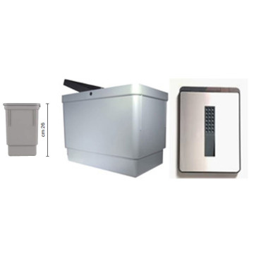 Secchio grigo 7012 LT.8 cm.18x23 H.26 c/cop.