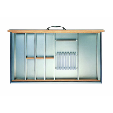 Portaposate inox cass.Blum PR.50 vano 90 cm