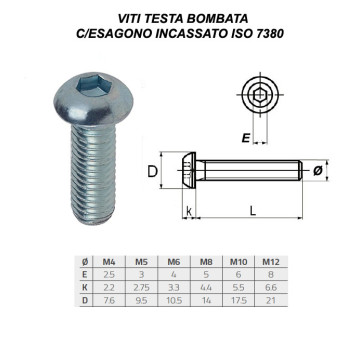 Vite TBCE 7380 10.9 acc.zinc.M.6x20