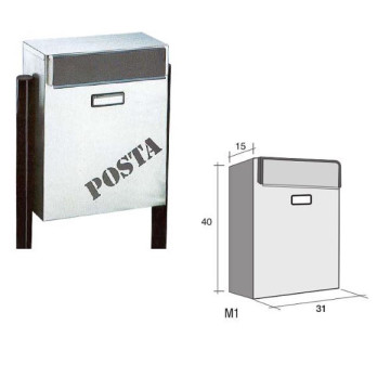 Cassetta per posta acciaio inox Magnum M1